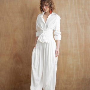 Quần bo gấu vải rủ